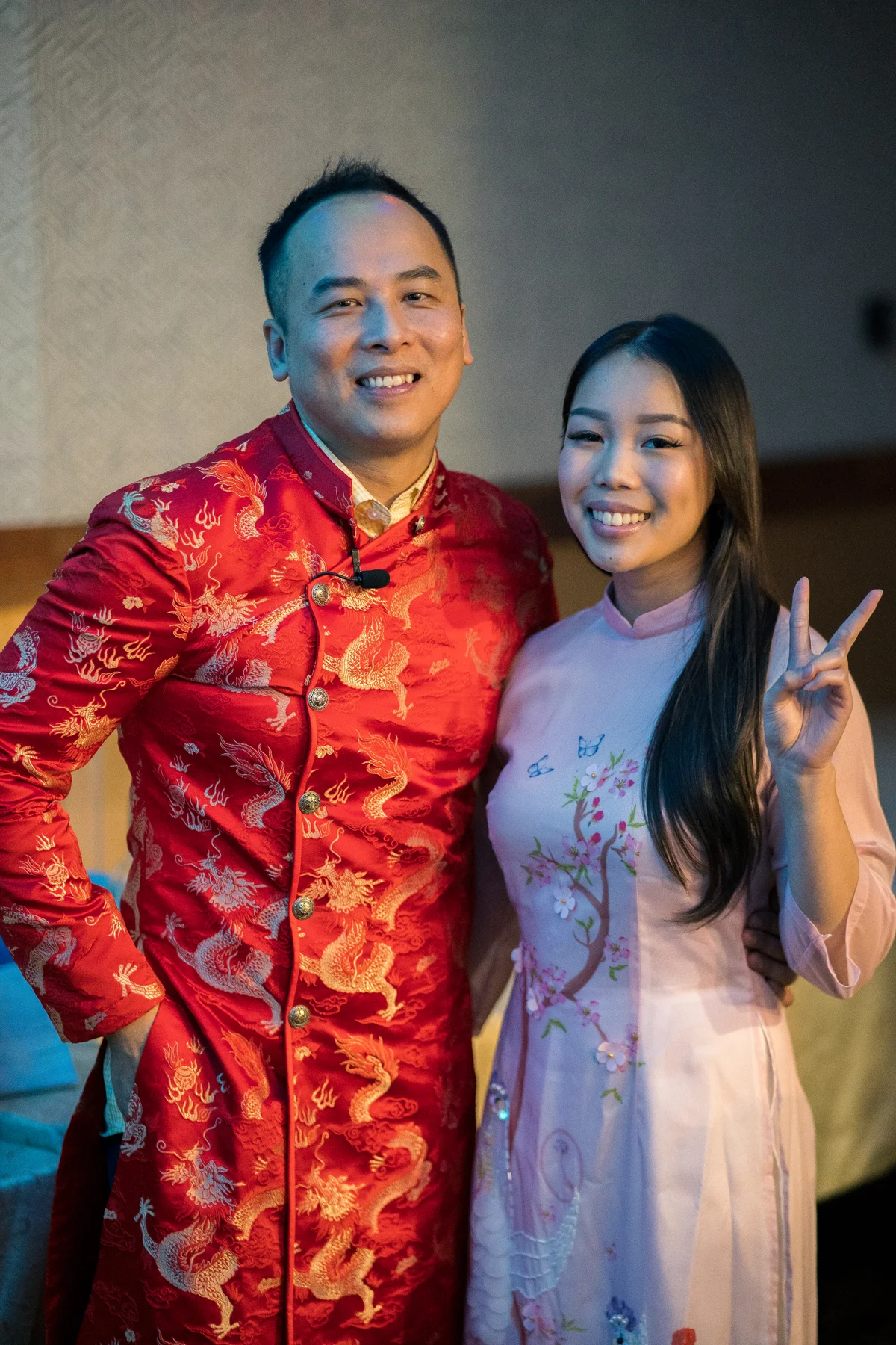 Viet smiling at a celebration
